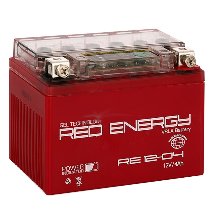  Red Energy RE 1204 (YB4L-B, YT4L-BS, YB4L-A) (RE 1204)                      4ah 12V -    